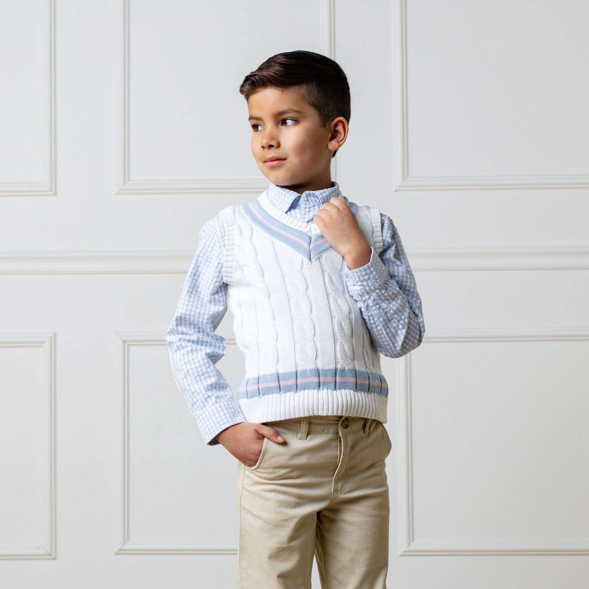 Image of Hope and Henry - Organic Seersucker Shirt